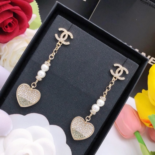 Replica Chanel Earrings For Women #1238564 $32.00 USD for Wholesale