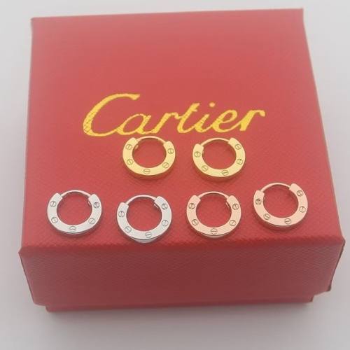 Replica Cartier Earrings For Women #1238633 $25.00 USD for Wholesale