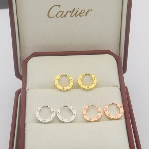 Replica Cartier Earrings For Women #1238634 $25.00 USD for Wholesale