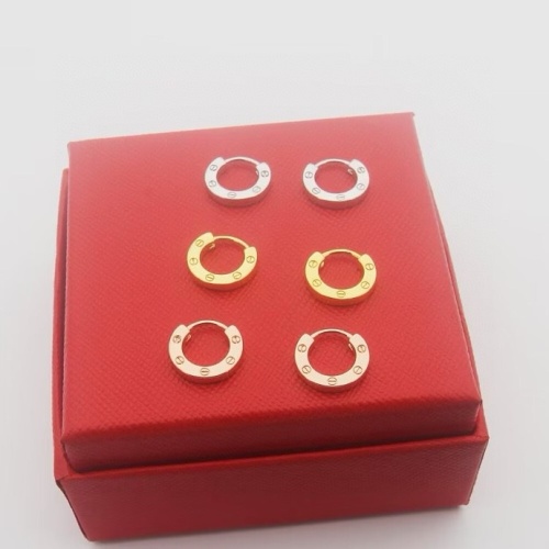 Replica Cartier Earrings For Women #1238634 $25.00 USD for Wholesale