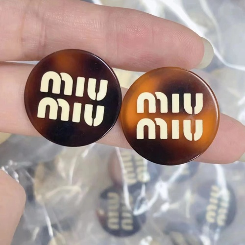 MIU MIU Earrings For Women #1238637 $25.00 USD, Wholesale Replica MIU MIU Earrings