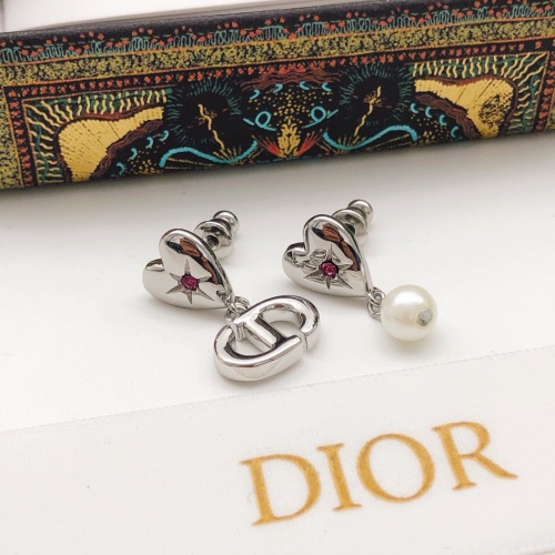 Replica Christian Dior Earrings For Women #1238696 $25.00 USD for Wholesale