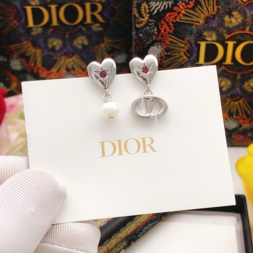 Replica Christian Dior Earrings For Women #1238696 $25.00 USD for Wholesale