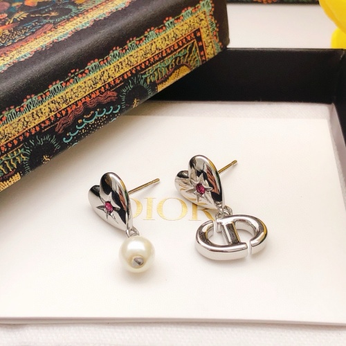 Replica Christian Dior Earrings For Women #1238696 $25.00 USD for Wholesale