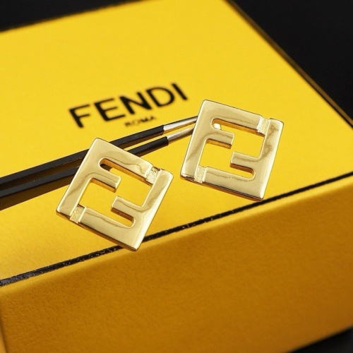 Replica Fendi Earrings For Women #1238697 $25.00 USD for Wholesale