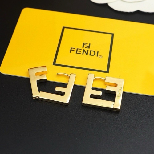 Fendi Earrings For Women #1238698 $25.00 USD, Wholesale Replica Fendi Earrings