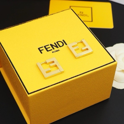 Replica Fendi Earrings For Women #1238698 $25.00 USD for Wholesale