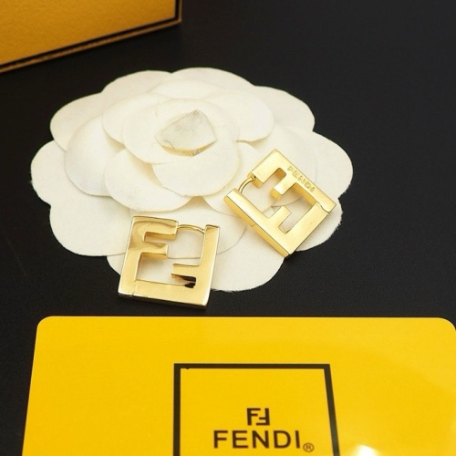 Replica Fendi Earrings For Women #1238698 $25.00 USD for Wholesale