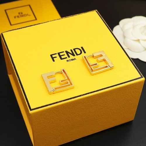 Replica Fendi Earrings For Women #1238699 $25.00 USD for Wholesale