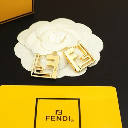 Replica Fendi Earrings For Women #1238699 $25.00 USD for Wholesale