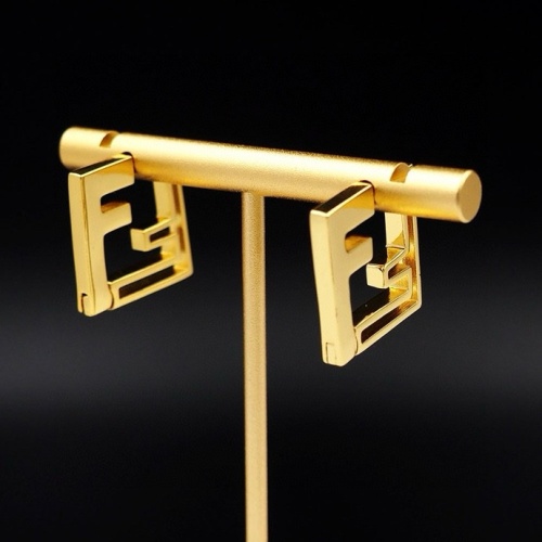 Replica Fendi Earrings For Women #1238699 $25.00 USD for Wholesale