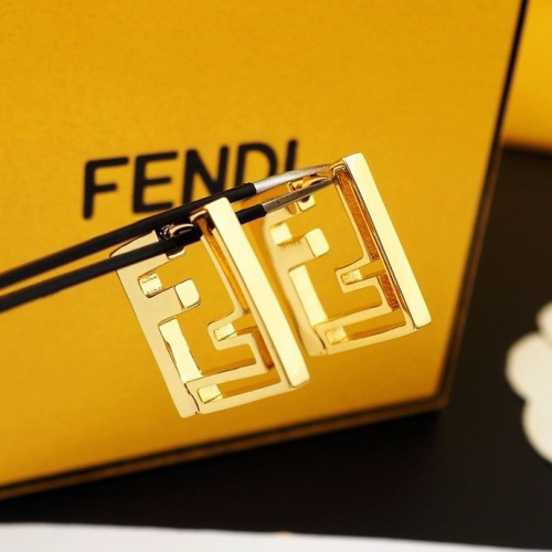 Replica Fendi Earrings For Women #1238699 $25.00 USD for Wholesale