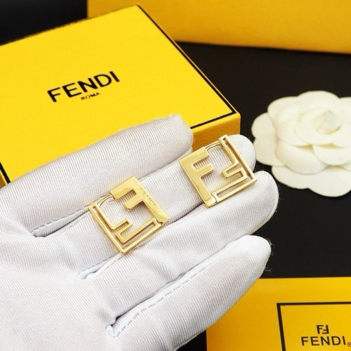 Replica Fendi Earrings For Women #1238699 $25.00 USD for Wholesale