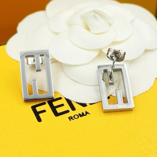 Replica Fendi Earrings For Women #1238700 $23.00 USD for Wholesale