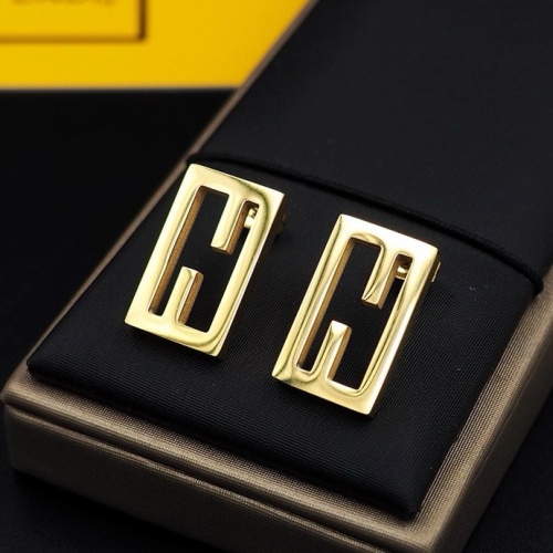 Fendi Earrings For Women #1238701 $23.00 USD, Wholesale Replica Fendi Earrings