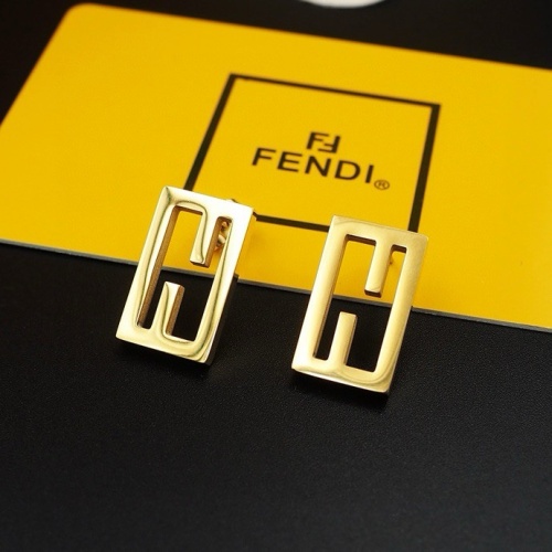 Replica Fendi Earrings For Women #1238701 $23.00 USD for Wholesale