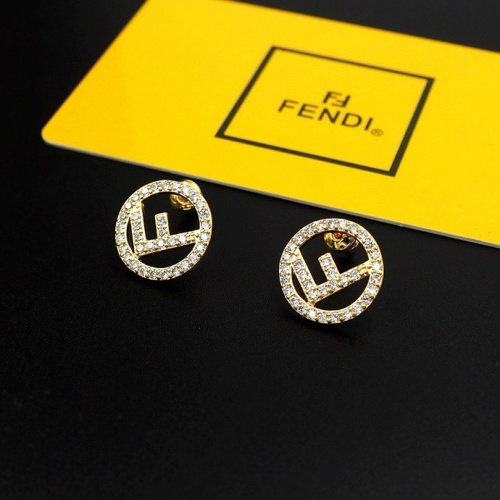 Fendi Earrings For Women #1238702 $25.00 USD, Wholesale Replica Fendi Earrings