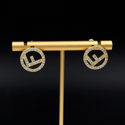 Replica Fendi Earrings For Women #1238702 $25.00 USD for Wholesale