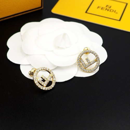 Replica Fendi Earrings For Women #1238702 $25.00 USD for Wholesale