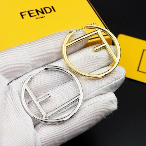 Replica Fendi Earrings For Women #1238703 $25.00 USD for Wholesale