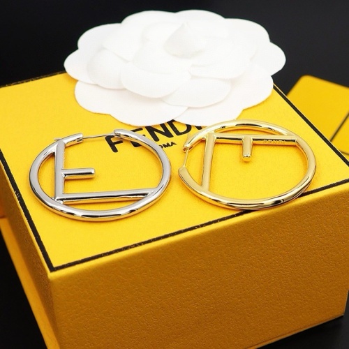 Replica Fendi Earrings For Women #1238703 $25.00 USD for Wholesale