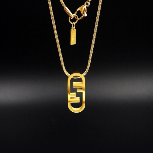 Fendi Necklaces #1238727 $25.00 USD, Wholesale Replica Fendi Necklaces