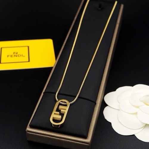 Replica Fendi Necklaces #1238727 $25.00 USD for Wholesale