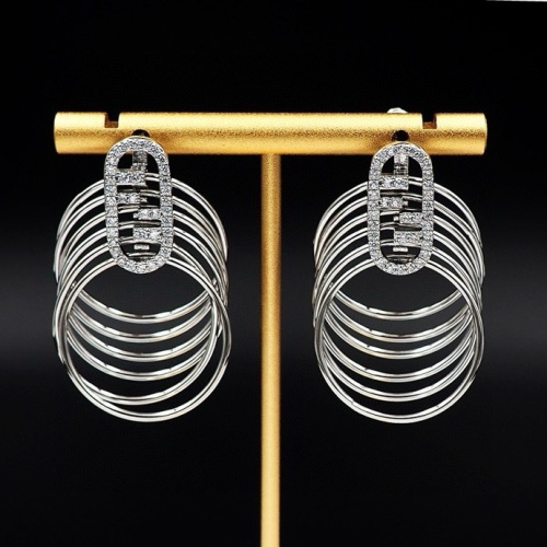 Fendi Earrings For Women #1238734 $27.00 USD, Wholesale Replica Fendi Earrings