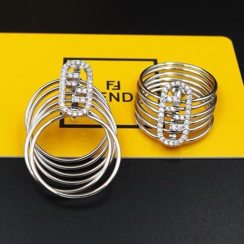 Replica Fendi Earrings For Women #1238734 $27.00 USD for Wholesale