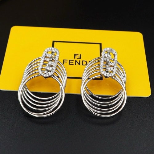 Replica Fendi Earrings For Women #1238734 $27.00 USD for Wholesale