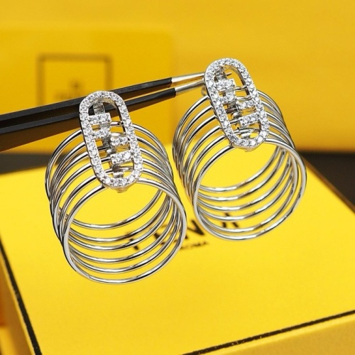 Replica Fendi Earrings For Women #1238734 $27.00 USD for Wholesale