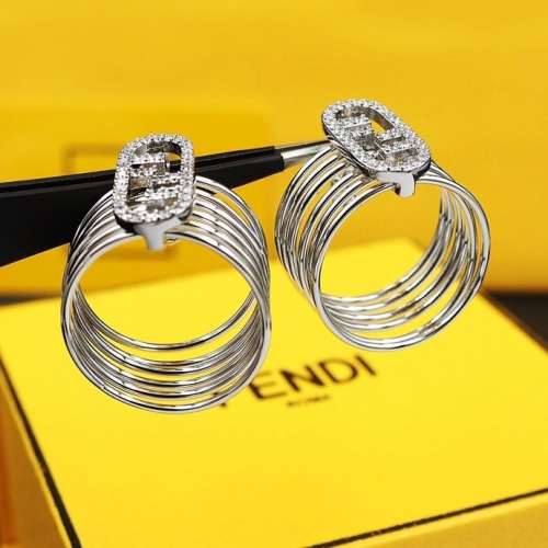 Replica Fendi Earrings For Women #1238734 $27.00 USD for Wholesale