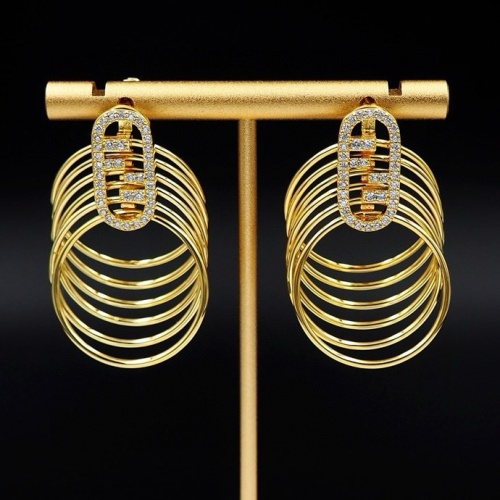 Fendi Earrings For Women #1238740 $27.00 USD, Wholesale Replica Fendi Earrings