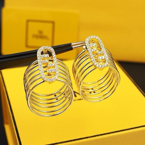 Replica Fendi Earrings For Women #1238740 $27.00 USD for Wholesale