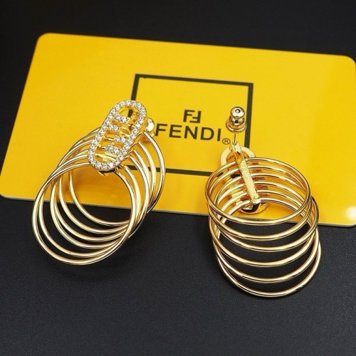 Replica Fendi Earrings For Women #1238740 $27.00 USD for Wholesale