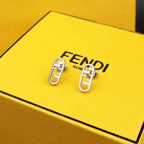 Fendi Earrings For Women #1238742 $23.00 USD, Wholesale Replica Fendi Earrings