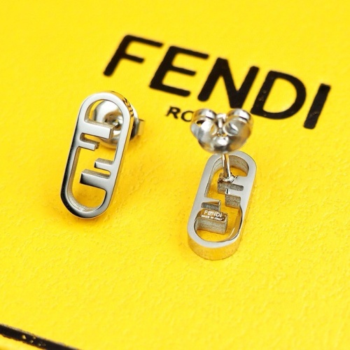 Replica Fendi Earrings For Women #1238742 $23.00 USD for Wholesale