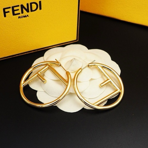 Replica Fendi Earrings For Women #1238745 $25.00 USD for Wholesale