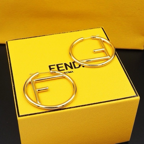 Replica Fendi Earrings For Women #1238745 $25.00 USD for Wholesale