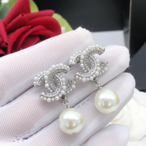 Replica Chanel Earrings For Women #1238813 $27.00 USD for Wholesale