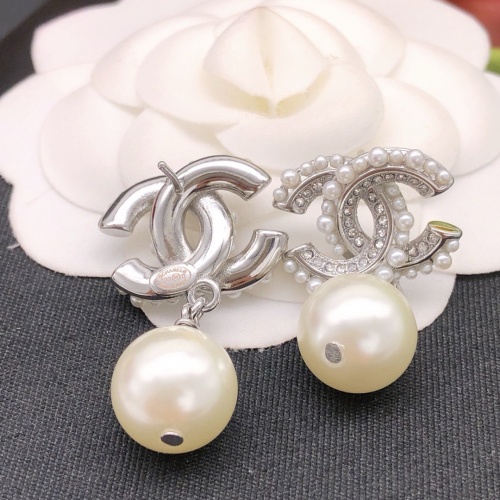 Replica Chanel Earrings For Women #1238813 $27.00 USD for Wholesale