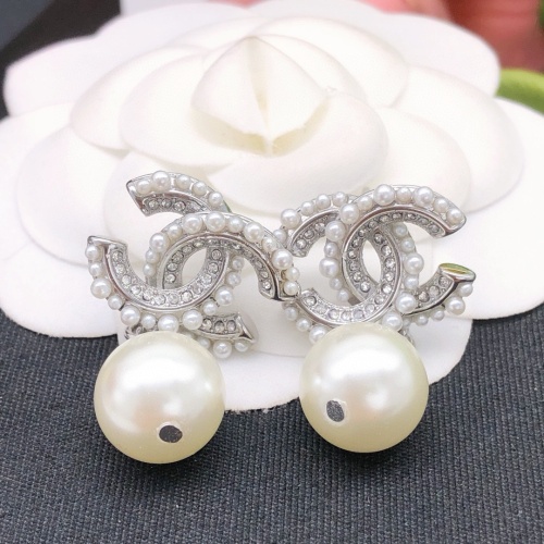 Replica Chanel Earrings For Women #1238813 $27.00 USD for Wholesale