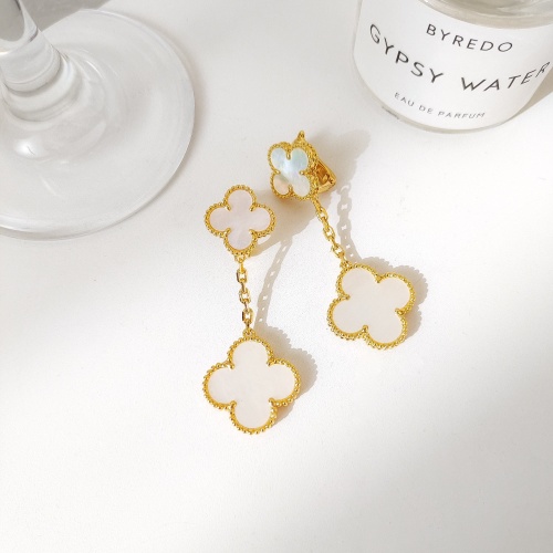 Replica Van Cleef & Arpels Earrings For Women #1238903 $60.00 USD for Wholesale