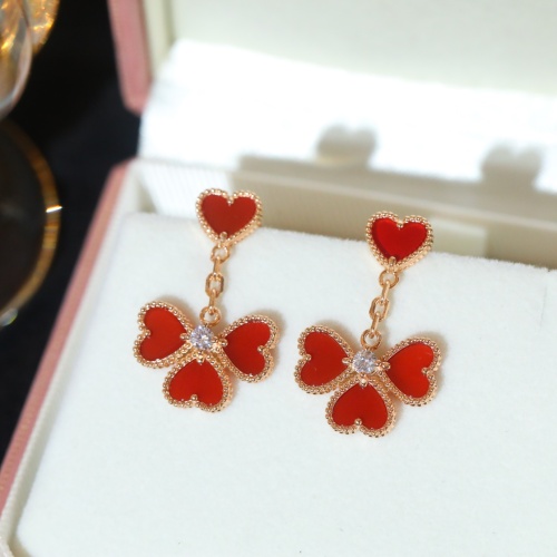 Van Cleef &amp; Arpels Earrings For Women #1238912 $72.00 USD, Wholesale Replica Van Cleef &amp; Arpels Earrings