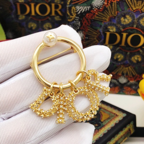 Replica Christian Dior Brooches For Women #1238932 $29.00 USD for Wholesale