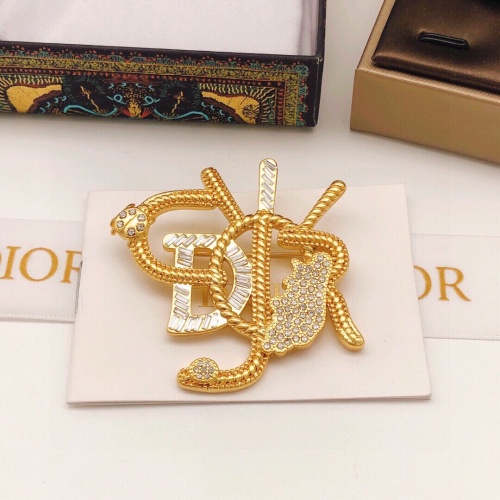 Replica Christian Dior Brooches For Women #1238943 $27.00 USD for Wholesale