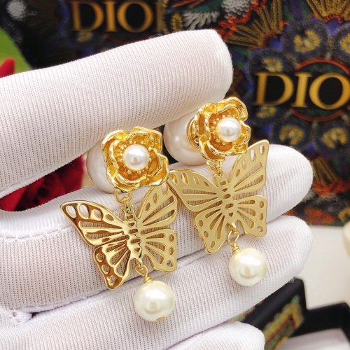 Replica Christian Dior Earrings For Women #1238945 $29.00 USD for Wholesale