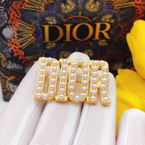 Replica Christian Dior Brooches For Women #1238947 $29.00 USD for Wholesale