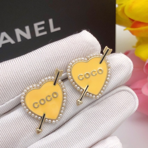 Replica Chanel Earrings For Women #1238982 $27.00 USD for Wholesale