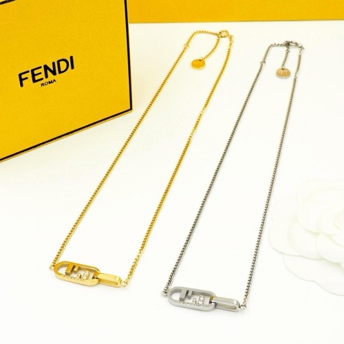 Replica Fendi Necklaces #1239073 $27.00 USD for Wholesale